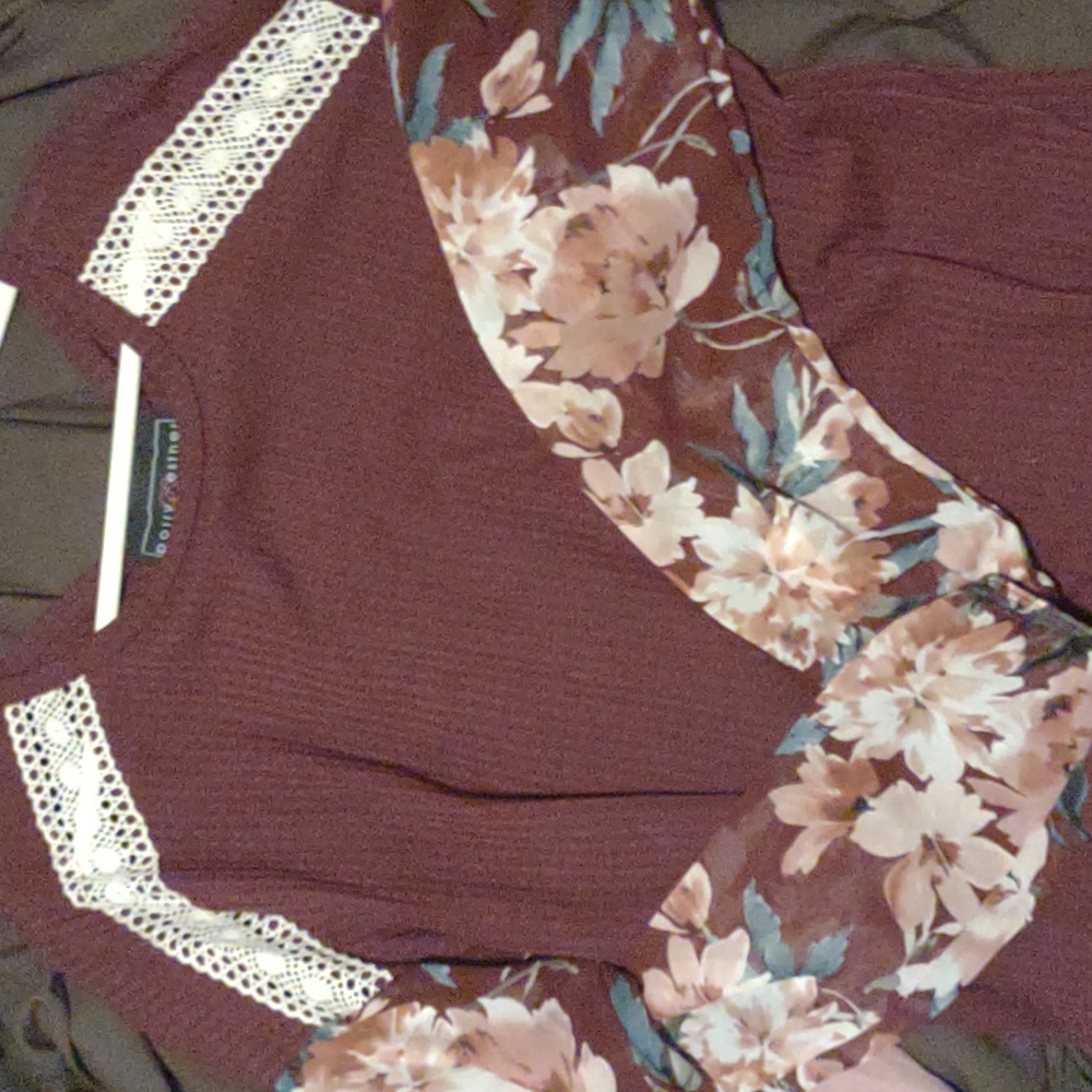 Beautiful blouse maroon